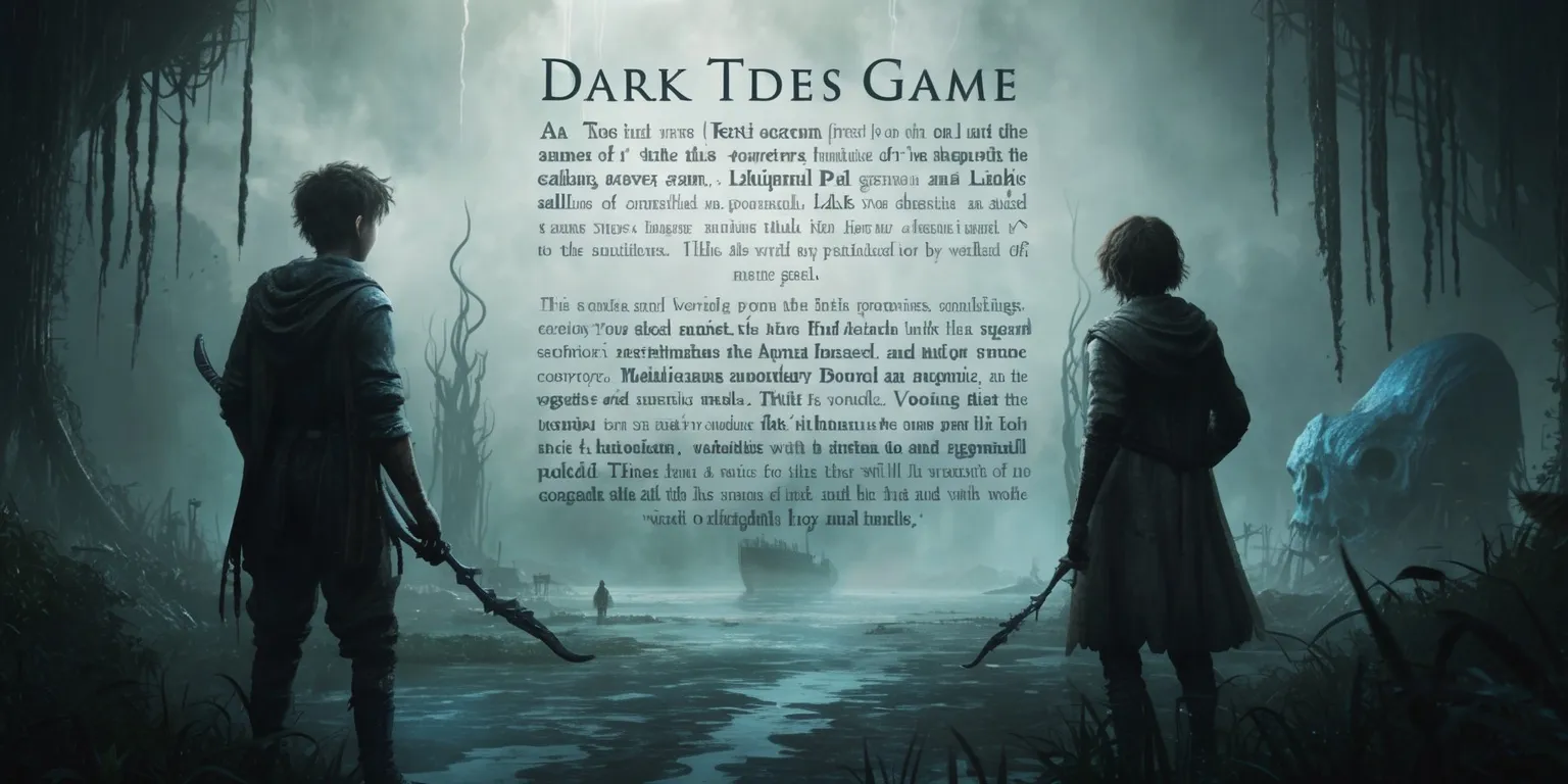 Dark Tides game 

The text describes an immersive, atmospheric adventure where two protagonists navigate a surreal and eerie world filled with symbolic imagery, environmental puzzles, and cooperative mechanics. Its narrative emphasis on exploration, tender character bonds, and meticulously crafted visual and auditory details encapsulates the essence of a dark, emotionally charged co-op adventure video game.